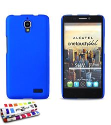 MUZZANO beschermhoes voor Alcatel One Touch Idol, Le "Pearls", PEARLS, blauw