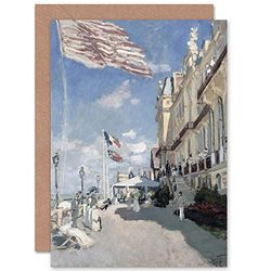 Claude Monet Hotel Des Roches Noires Trouville kartka okolicznościowa z artystyczną kopertą plus pusta w środku koperta