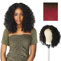 Synthetic HD Lace Front Wig - BUTTA UNIT 5 (T4/WINE)
