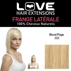 Amore Hair Extensions - IPL / FRK1 / QFC / ICM / 60 - thermofibre (TM) - Clip-In con frange laterali sfalsate - Colore 60 - Pure Blonde