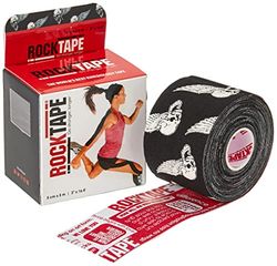 RockTape Standard Fascia Elastica Adesiva Terapeutica, Black Skull, 5cmx5m