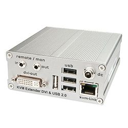LINE KVM-ontvanger DVI USB 2.0 130 m (zonder USB-massage)