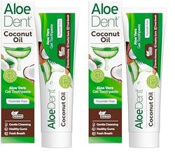 Aloe Dent ALOEDENT COCONUT TOOTHPASTE (Paquete de 2)