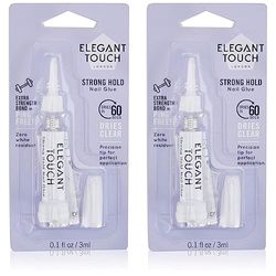 Elegant Touch Firm Hold Glue 3G Nail Care Tools (Pack of 2)