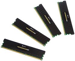 Corsair CML32GX3M4A1600C10 Vengeance Low Profile 32GB (4x8GB) DDR3 1600Mhz CL10 XMP Performance Desktop Memory Zwart