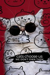 Cats Choose Us, We Don't Own Them: A Journal for Your Detailed Notes, Plans, Crazy Ideas & Goals