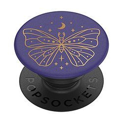 PopSockets PopGrip - Expanding Stand and Grip with a Swappable Top for Smartphones and Tablets - Vibey Butterfly
