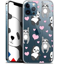 Caseink fodral för Apple iPhone 12/12 Pro (6.1) Gel HD [ tryckt i Frankrike - iPhone 12/12 Pro fodral - mjukt - stötskyddat ] Panda'mour