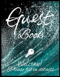 Visitor Guest Book: Sign In Register Guestbook For Vacation Rentals Airbnb Beach And Guest House