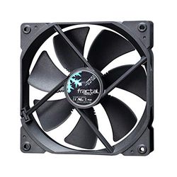 Fractal Design Dynamic GP-14 Ventilatore del computer - Ottimizzato per flusso d'aria elevato – 140x140x25 mm – 1000RPM – FDB-Cuscinetti - Puntoni di forma aerodinamica - Nero Edition (Single)