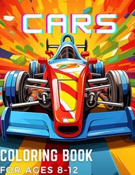 50 Cars Coloring Book: Awesome 50 Cars Coloring Book for Ages 8-12