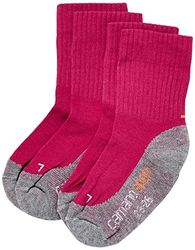 Camano Dziewczęce 3721 skarpety sportowe, 2 sztuki, różowy (Fuchsia 42), 31-34
