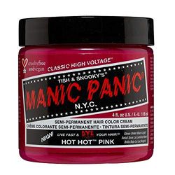 Manic Panic Hot Hot Pink Classic Creme, Vegan, Cruelty Free, Semi Permanent Hair Dye 118 ml