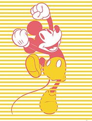 Komar Obraz ścienny - Mickey Unwind - Rozmiar: 30 x 40 cm - Disney, pokój dziecięcy, aranżacja ścienna, obraz