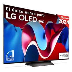 LG OLED65C44LA, 65", OLED 4K, Serie C4, 3840x2160, Smart TV, WebOS24, Procesador a9, Dolby Vision, Dolby Atmos, TV Gaming, 144 Hz, AMD FreeSync, Negro