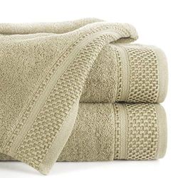 Eurofirany Carlo - Juego de Toallas de baño (3 Unidades, 70 x 140 cm, absorbentes, 100% algodón, 580 g/m, 3 y 6 Unidades), Color Beige