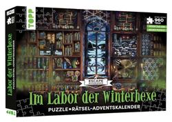 Puzzle-Rätsel-Adventskalender: Im Labor der Winterhexe - 24 Puzzles mit insgesamt 960 Teilen: Die nächste ultimative Escape Experience. Jeden Tag neue Teile kombinieren und entschlüsseln.