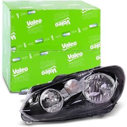 VALEO - 43850 - High Performance Halogen Left Main Headlamp - For VOLKSWAGEN Golf VI 10/2008 > 07/2013 - Front - Left side - Pack of 1
