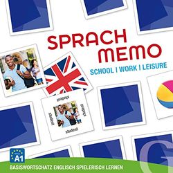 SPRACHMEMO School / Work / Leisure: Basiswortschatz Englisch spielerisch lernen / Sprachspiel