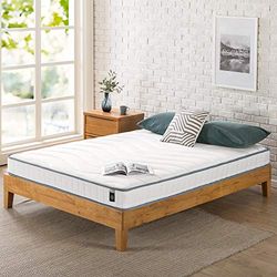 Zinus Materasso 140 x 190 cm, altezza materasso 15 cm, materasso rigido in memory foam e molle insacchettate, materasso ibrido