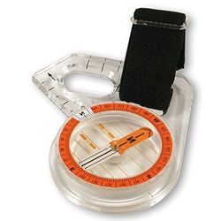 Orientsport Forest Compass RH for left-handers, Orange, One Size