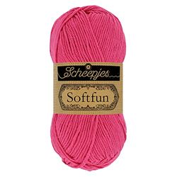 Scheepjes - Scheepjes Softfun 2495 Varm Rosa Garn - 1x50g