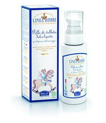 Helan Linea Bimbi - Liquid Talcum Powder for Babies with Vitamin E, Sweet Almond Oil, Calendula - Gentle & Moisturising Baby Powder for Body Massage, Baby Essentials for Newborn - Made in Italy, 100 g