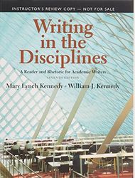 Instructor's Review Copy for Writing in the Disciplines