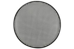 Qtx 18 cm-Griglia in metallo con verniciatura a polvere resistente, colore: nero
