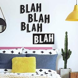 RoomMates Blah Blah Blah Peel and Stick Wall Decals