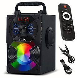 Audiocore AC730 Draagbare bluetooth luidspreker Draadloos 11W Uitgangsvermogen/Radio/SD/MMC/Aux-in/USB/Verlichting/Afstandsbediening/Handvat