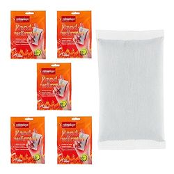 Relaxdays handwarmers, 5 paar, blijven 10 uur warm, voor handschoenen & jaszakken, warmtepads tegen koude handen, wit