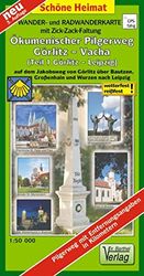 Wander- und Radwanderkarte Ökumenischer Pilgerweg Görlitz-Vacha (Teil 1 Görlitz-Leipzig) 1:50 000: Auf dem Jakobsweg von Görlitz über Bautzen, Großenhain und Wurzen nach Leipzig.