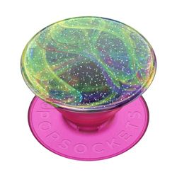 PopSockets: PopGrip - Soporte y Agarre para Teléfonos Móviles y Tablets con un PopTop Intercambiable - Glitter Slime Time