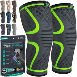 MODVEL Kniebraces voor kniepijn voor dames en heren, set van 2 kniebrace voor kniepijnset, kniebrace compressie mouw, kniebraces voor kniepijn, meniscusscheur, ACL & artritis pijnverlichting