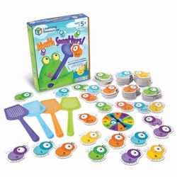 Learning Resources Mathswatters, Additions- und Subtraktionsspiel, Mathematik-Spiele für Kinder, Lernspiele, Mathematik für Vorschulkinder, Montessori, 99-teilig, AB 5 Jahren
