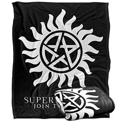 SUPERNATURAL Silky Touch Super Soft Throw Blanket 152 x 127 cm