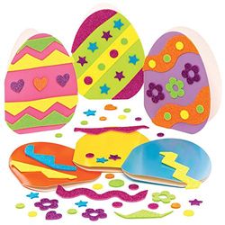 Baker Ross Huevos de Pascua - Paquete de 6, Manualidades de Pascua para Niños (AT439)