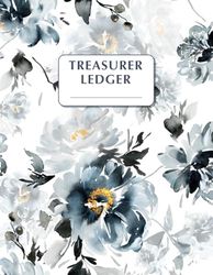 Treasurer Ledger: Simple Bookkeeping Ledger for Small Businesses – Track Income, Expenses, and Financial Planning | 8.5 x 11 Accounting Journal