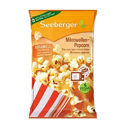 Seeberger Popcorn pour micro-ondes caramel (à l´huile de tournesol)