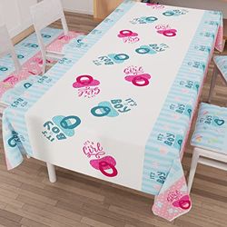 PETTI Artigiani Italiani - Rektangulär Fläckbeständig bordsduk för fester och babyshower Bordsöverdrag Kök Design Party 04 X6-sits (140x180cm) 100% Tillverkad i Italien