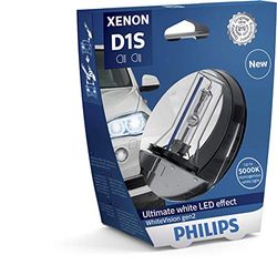 Philips Xenon Whitevision Gen2 D1S, Ampoule Xénon Pour Éclairage Automobile, Effet Blanc Éclatant Avec 5.000K, Lot De 1
