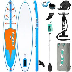FunWater Opblaasbare surfplank, surfplank, surfplank, surfplank, peddelaccessoires, verstelbaar, pomp, reisrugzak, waterdichte tas