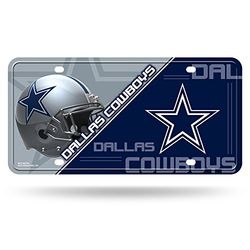 Rico Industries NFL Dallas Cowboys unisex Dallas Cowboys registreringsskylt Metaldallas Cowboys registreringsskylt metall, lagfärg, en storlek