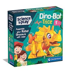 Clementoni- Science & Play Dino Bot Triceratops: Educational Dinosaur Building Set for Preschoolers (5+Years)
