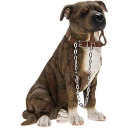 Lesser & Pavey siedzące walkies pręgowane Staffordshire Bull Terrier, wys. 17 cm