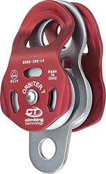 Climbing Technology ORBITER T, Poulie Unisexe – Adulte, Rouge/Gris, Taille Unique