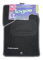 Vip - Conjunto de tapetes de tapete premium, veículos adaptáveis VOLKSWAGEN, cor preta.