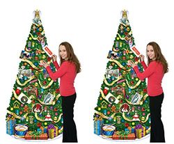 Beistle S20528AZ2 Jointed Christmas Tree, Paper, Multicolor