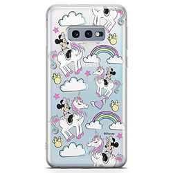 ERT GROUP mobiltelefonfodral för Samsung S10e originalt och officiellt licensierat Disney mönster Minnie 037 optimalt anpassad till formen på mobiltelefonen, gedeeltelijk transparant